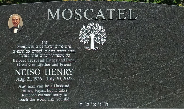 Neiso Moscatel headstone