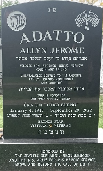 Allyn Adatto Headstone